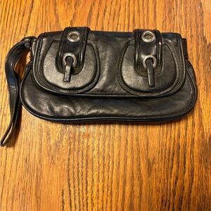 Girls/Ladies Black Clutch Bag/Purse